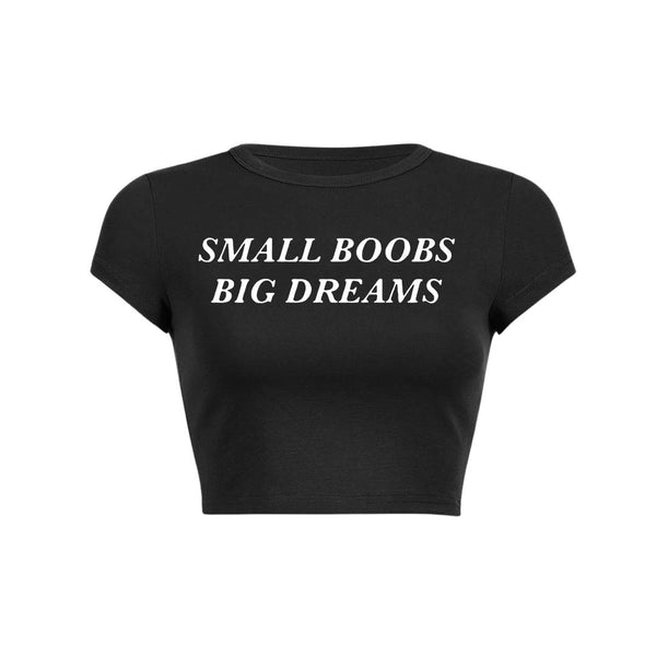 Camiseta corta para bebé Small But Big Dreams Y2K