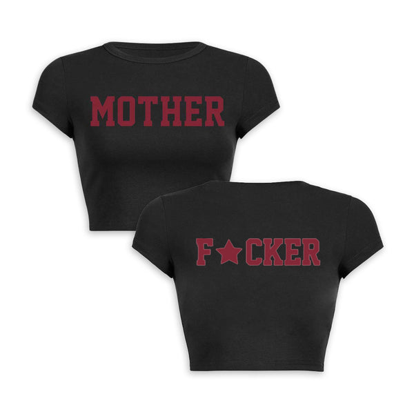 Camiseta corta para bebé Motherfxcker Two Sides Y2K 