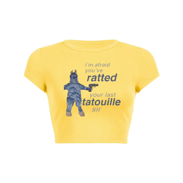 Ratted Last Tatouille Y2K Baby Tee Crop Top