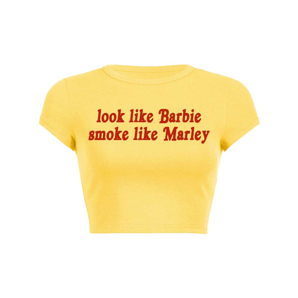 Camiseta corta para bebé Smoke Like Marley Y2K