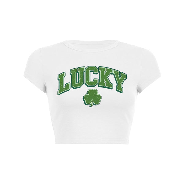 Camiseta para bebé Camiseta para bebé Lucky Baby Tee Trébol lindo