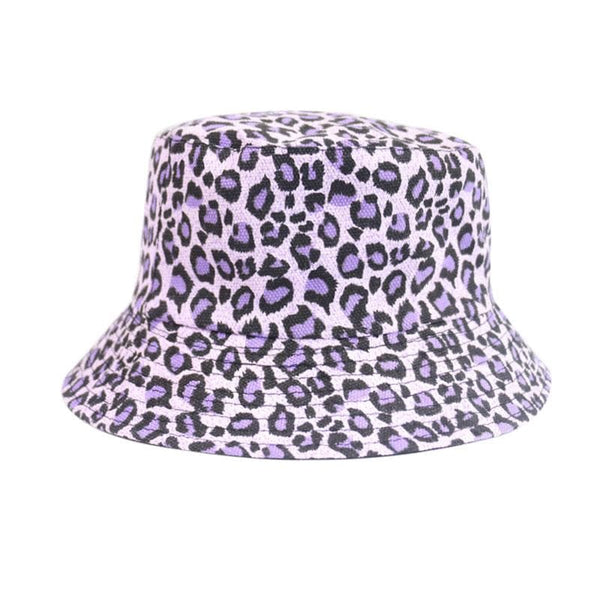 Leopard double-sided fisherman bucket hat