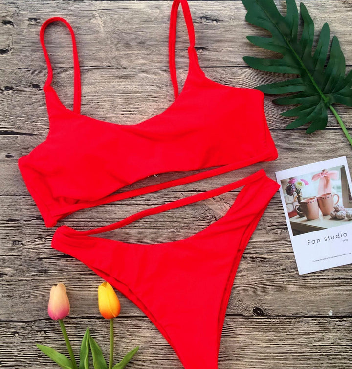 Hollow out bikini - Halibuy