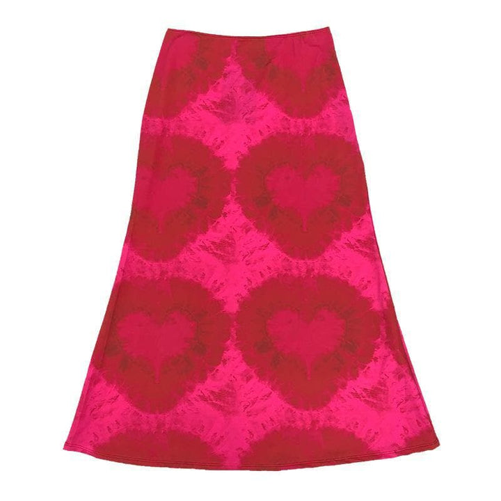 Tie Dye midi skirt - Halibuy